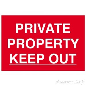 Scan 1652 Panneau en PVC Private Property Keep Out 300 x 200 mm 1 B004ULJ63W